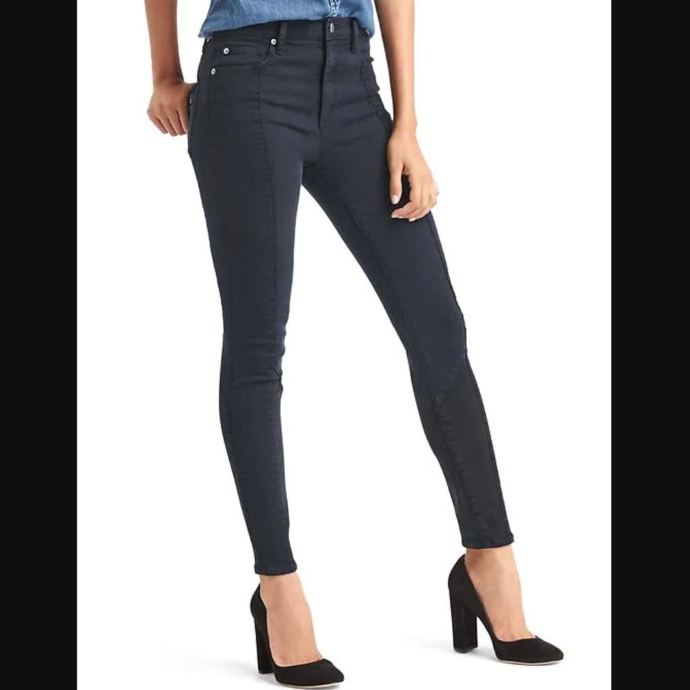 GAP True Skinny Super High Rise Jeans with Seams